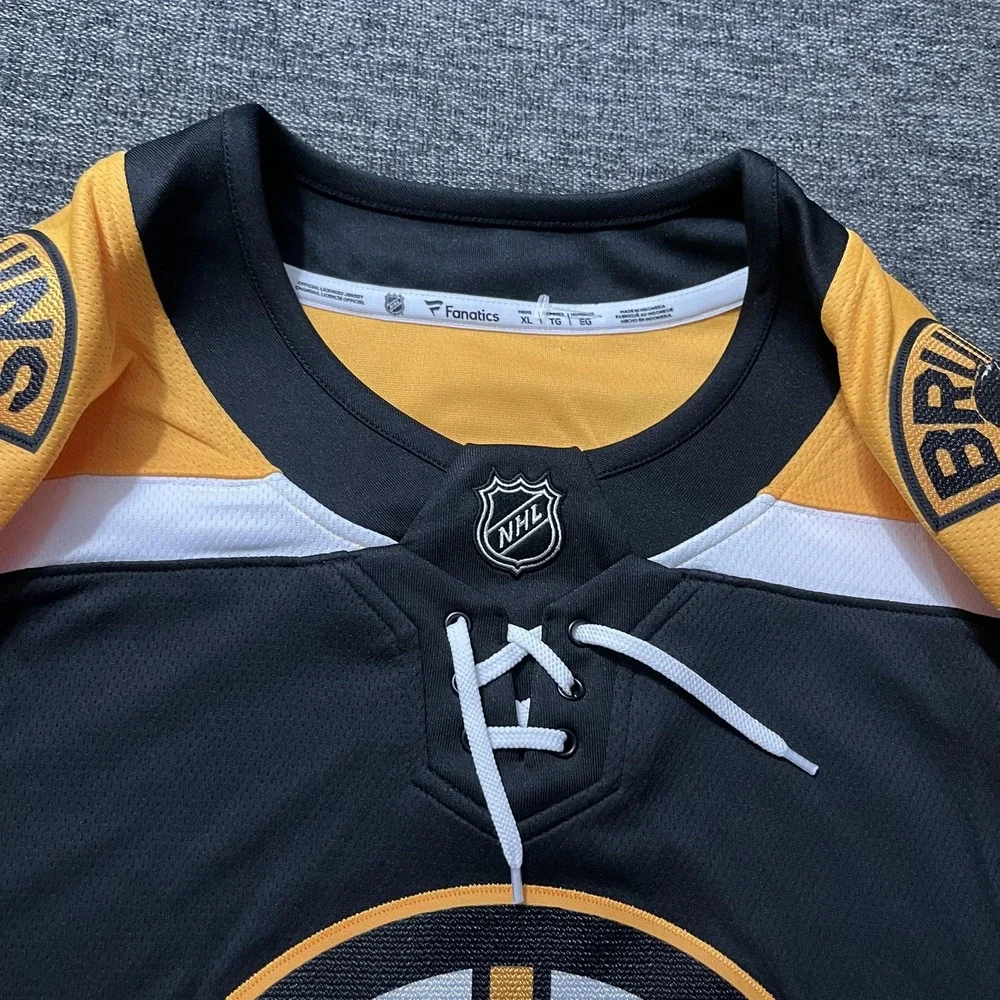 Boston Bruins Jersey Sweater Mens 4XL Black Gold NHL Hockey Fanatics Breakaway - Picture 2 of 16